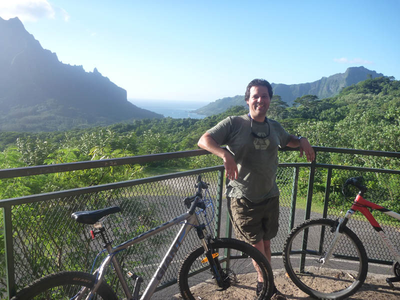 View from Belvedere on Moorea island (Tahiti)